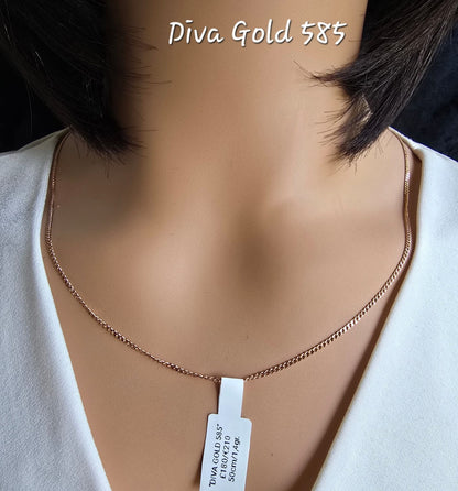 585 Gold chain. 50cm