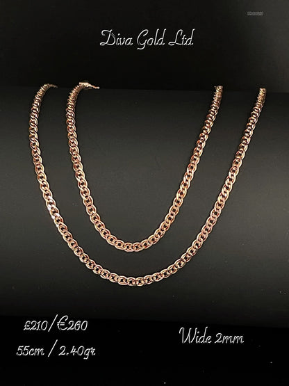 Gold 585 Mona liza Chain 55cm