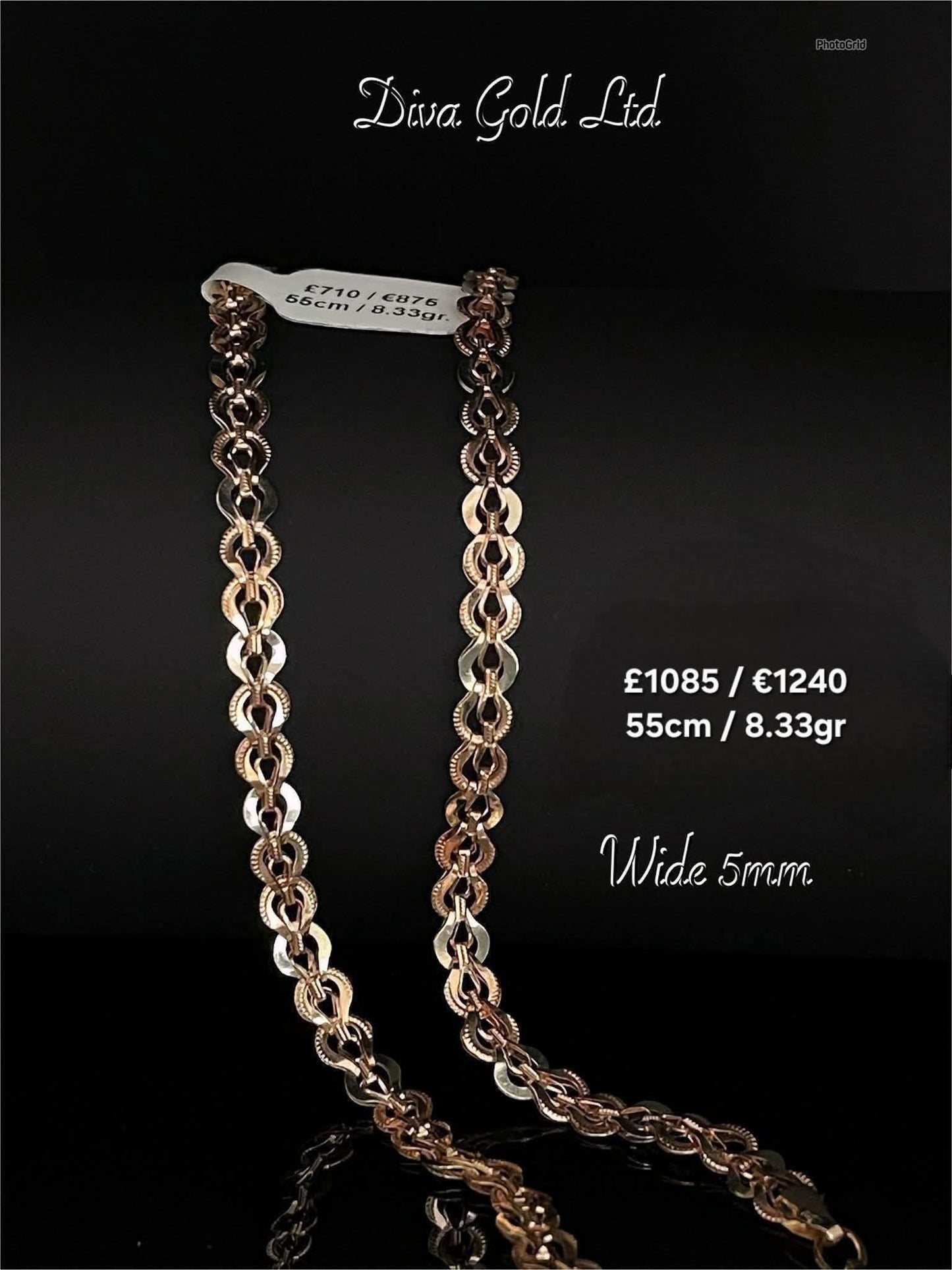 55cm Gold chain 585, 8.33gr