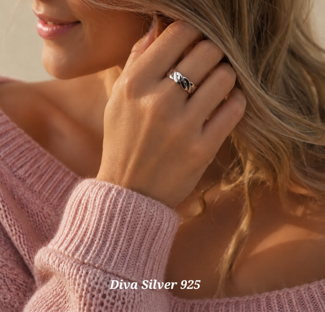 Sterling Silver Wave Ring