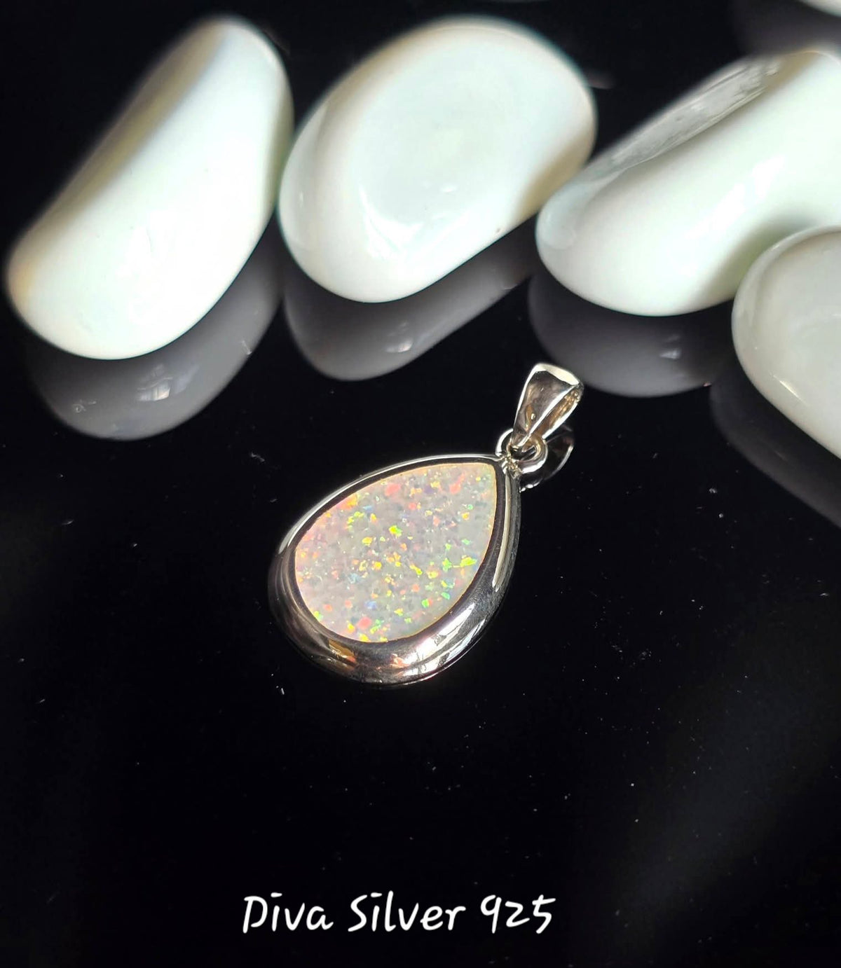925 Sterling Opal Pendant