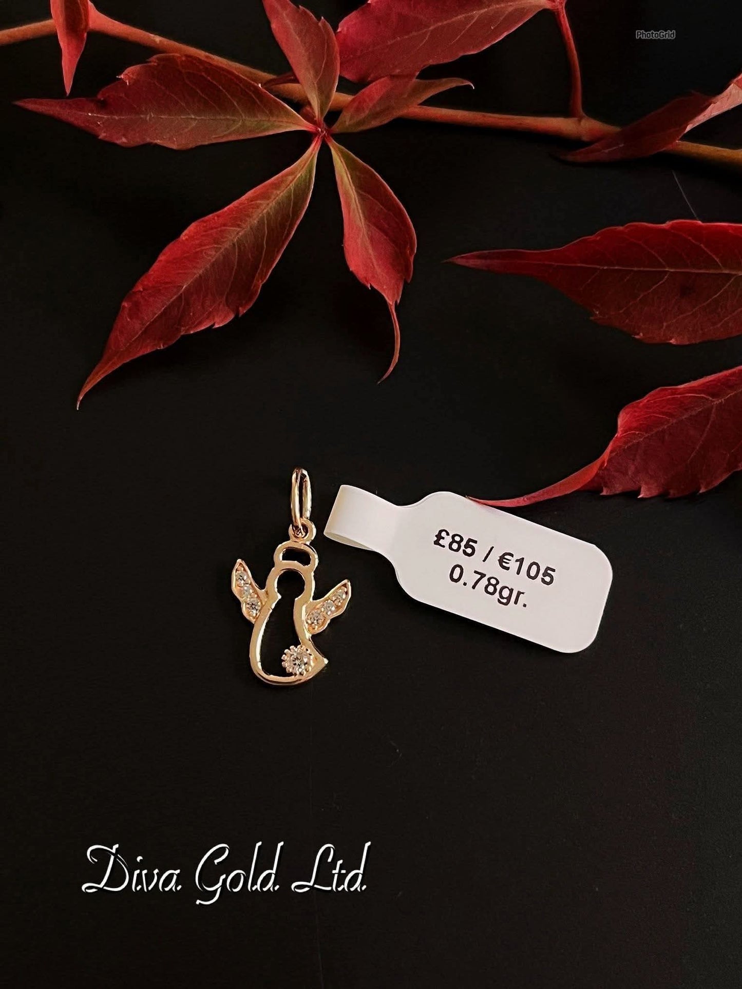 Gold 585 Angel Pendant