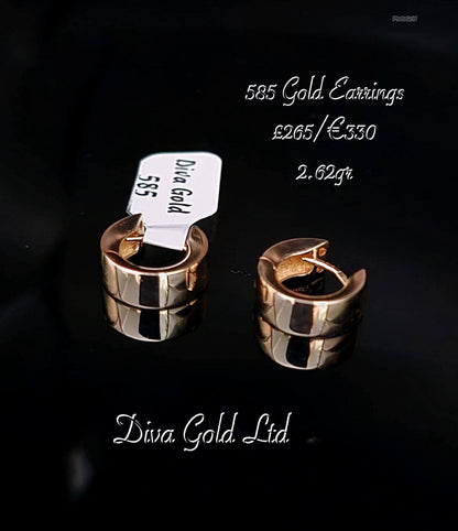 Gold 585 earrings
