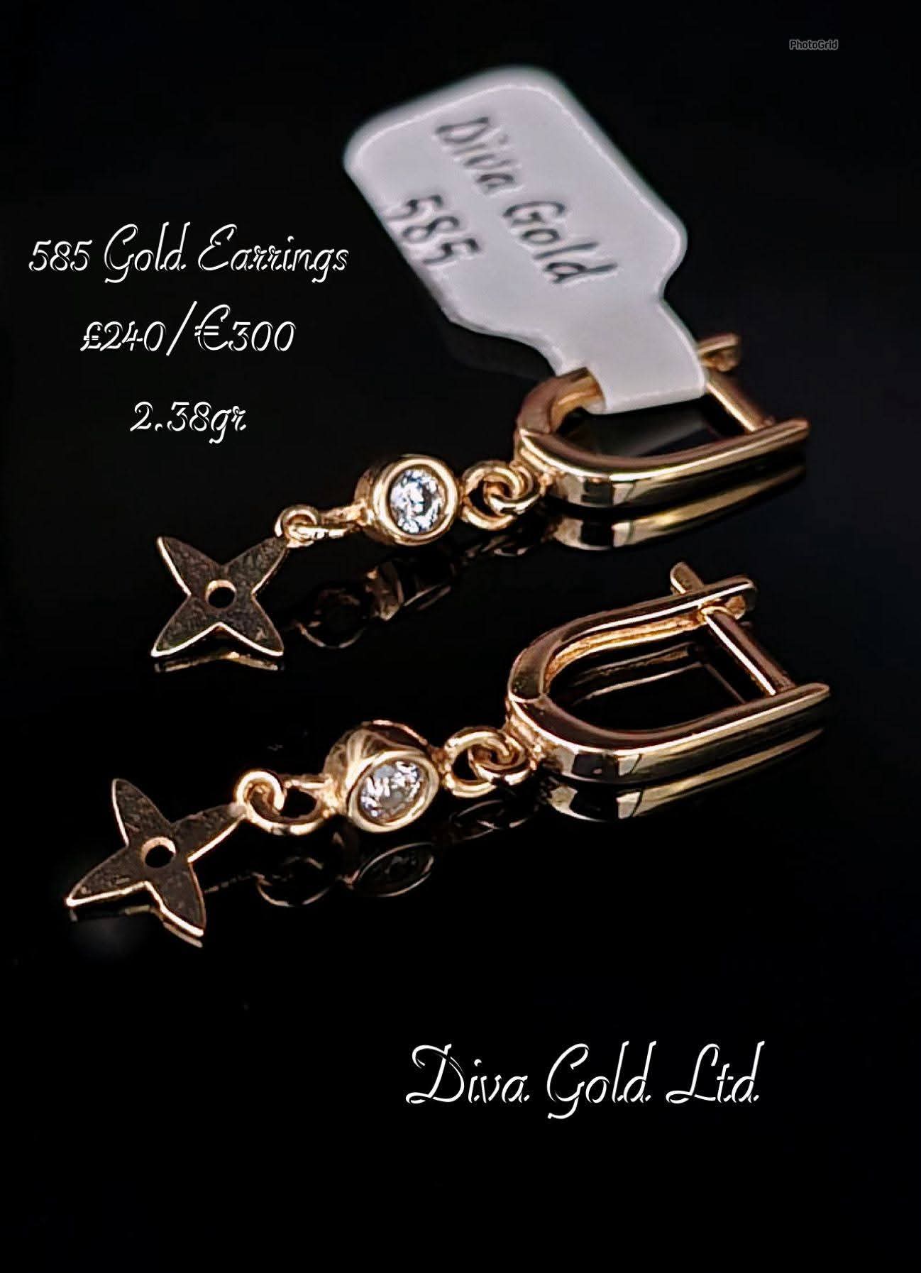 Gold 585 earrings
