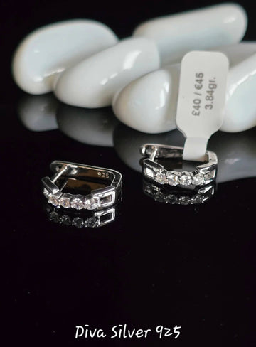 Sterling Silver Solid Women Earrings