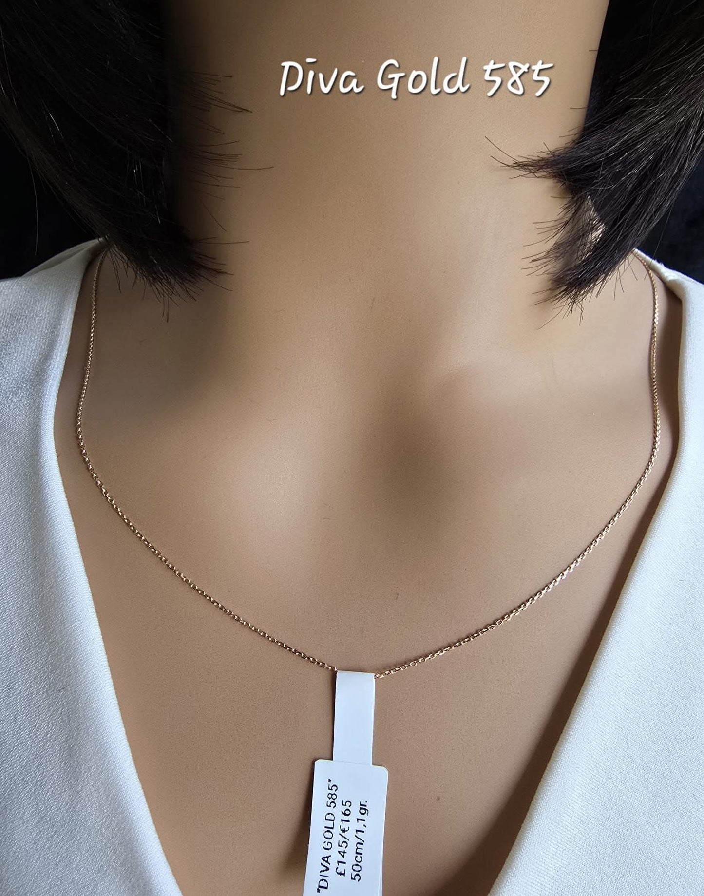 585 Gold chain 50cm. 1.1gr