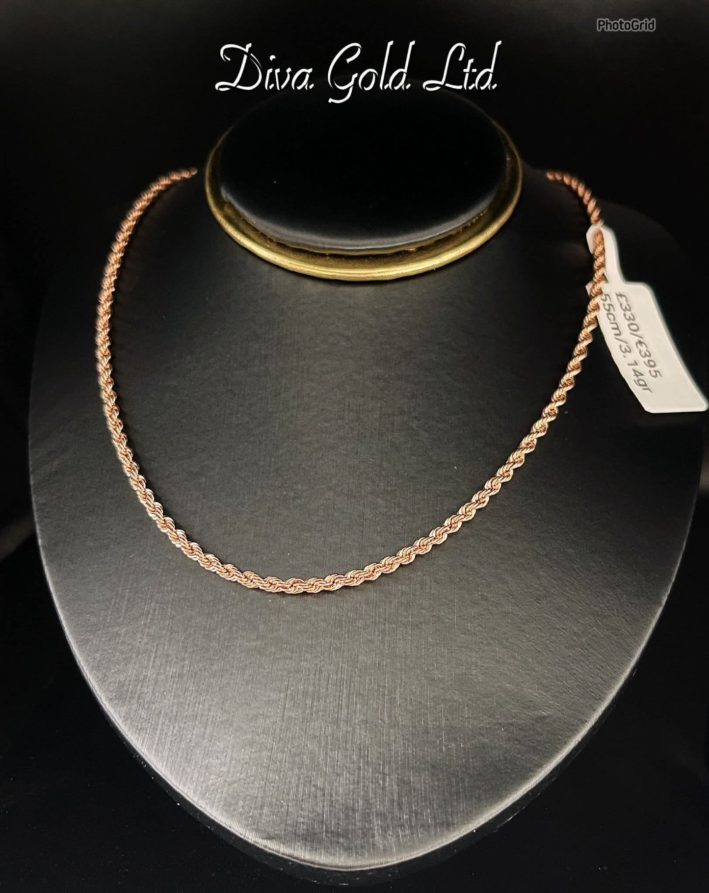 Gold 585 Rope chain 55cm