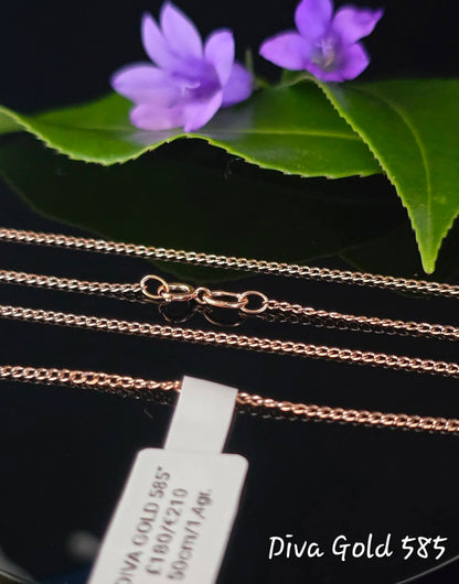 585 Gold chain. 50cm