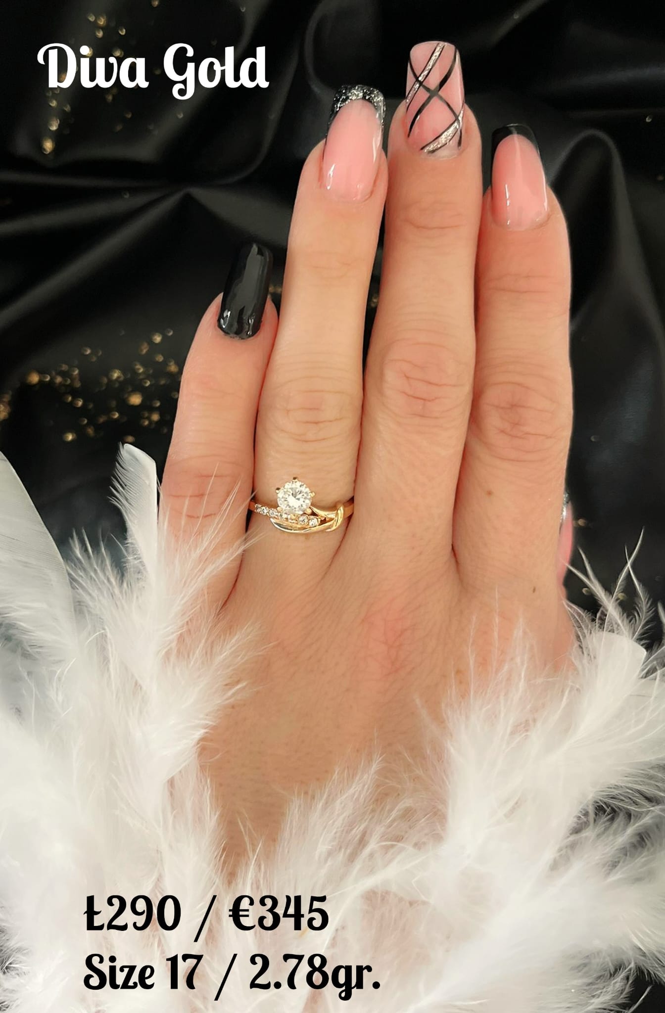 Gold 585 ring. Size 17