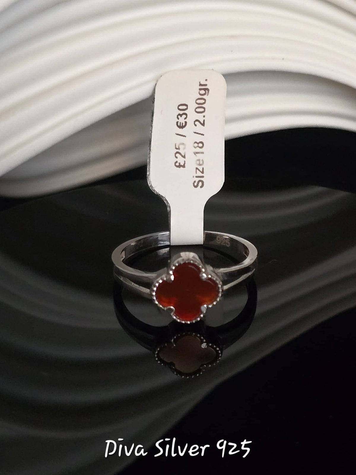 Sterling Silver Clover Ring