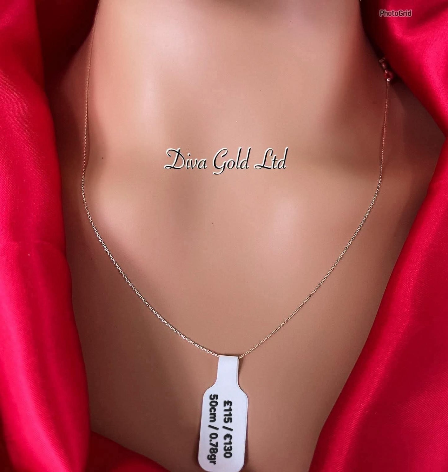 50cm Gold chain 585, 0.78gr