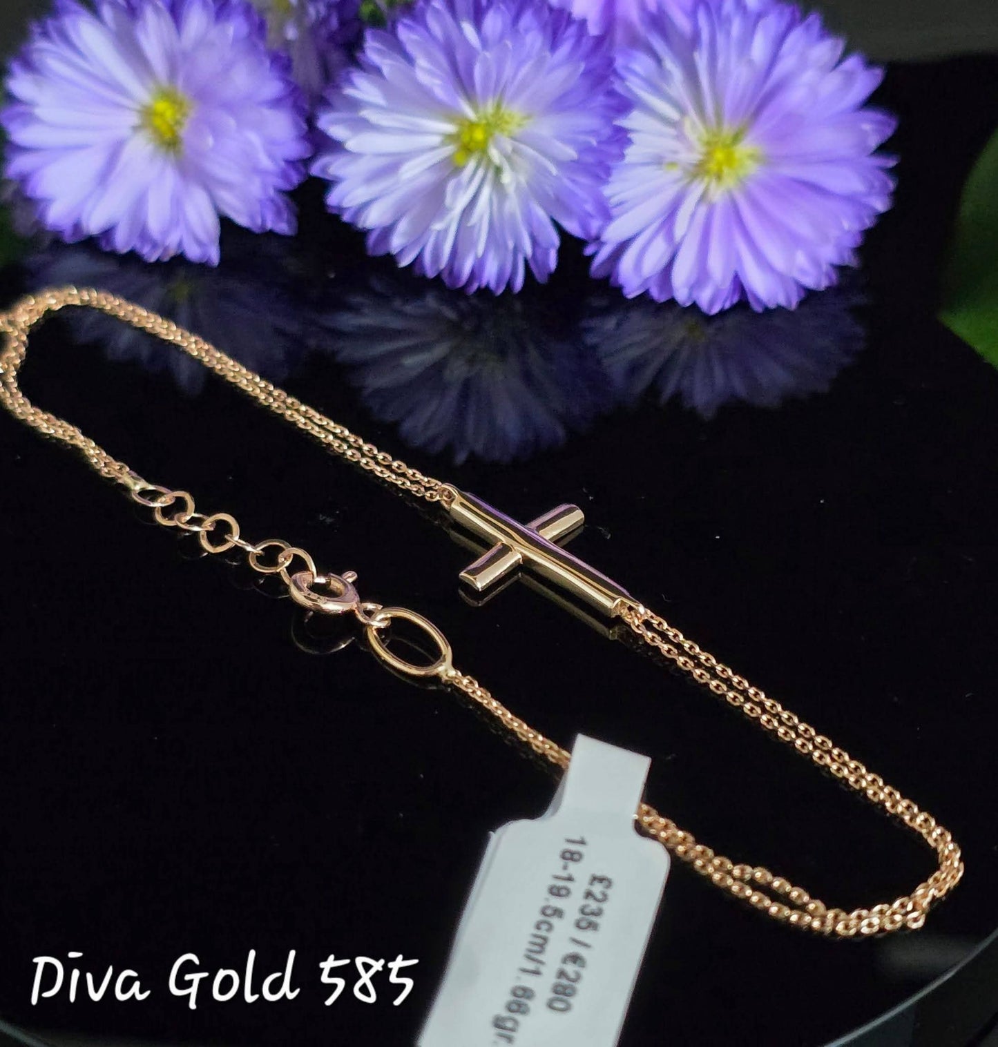 18-19cm Gold bracelet 585