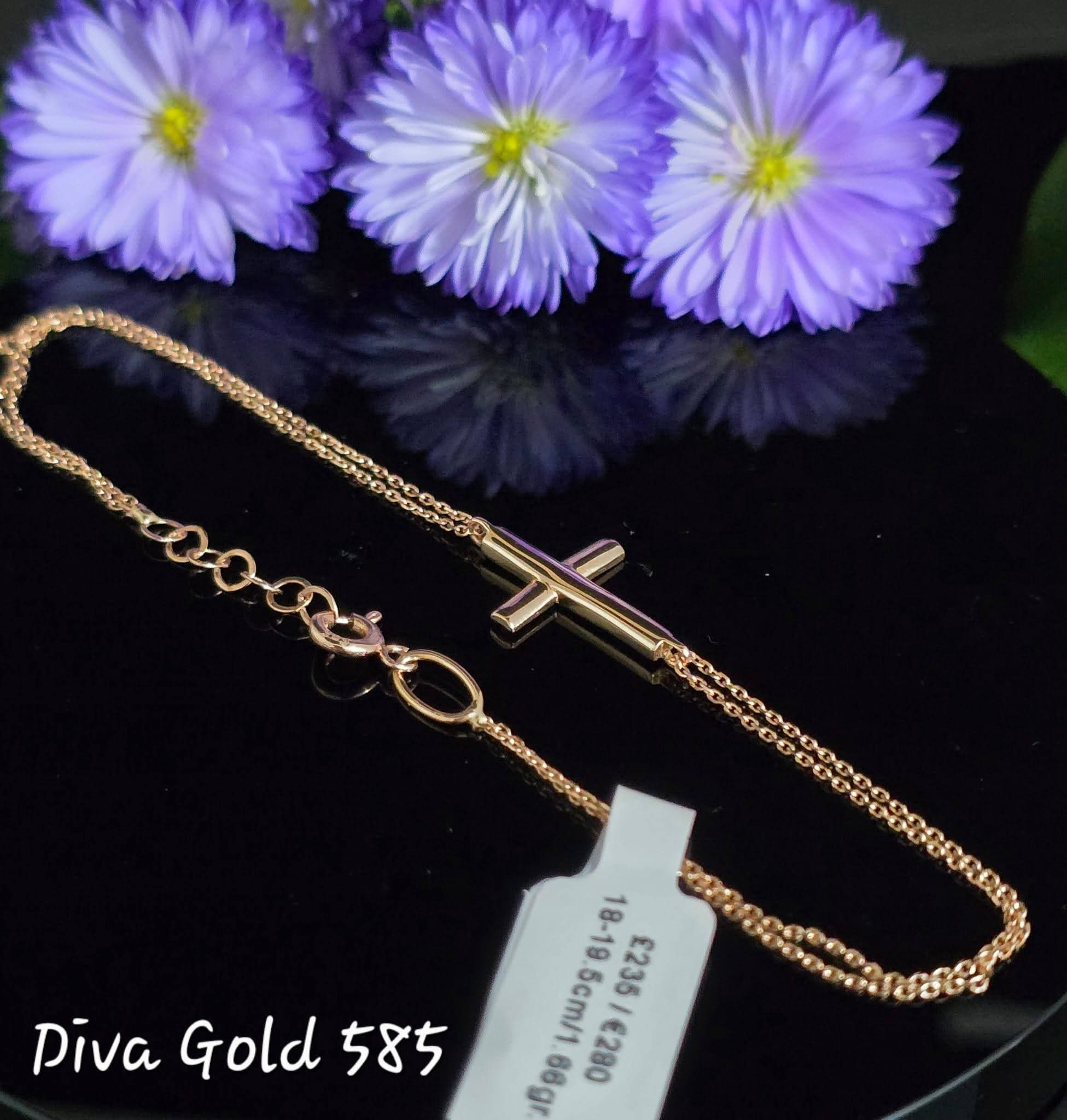 18-19cm Gold bracelet 585