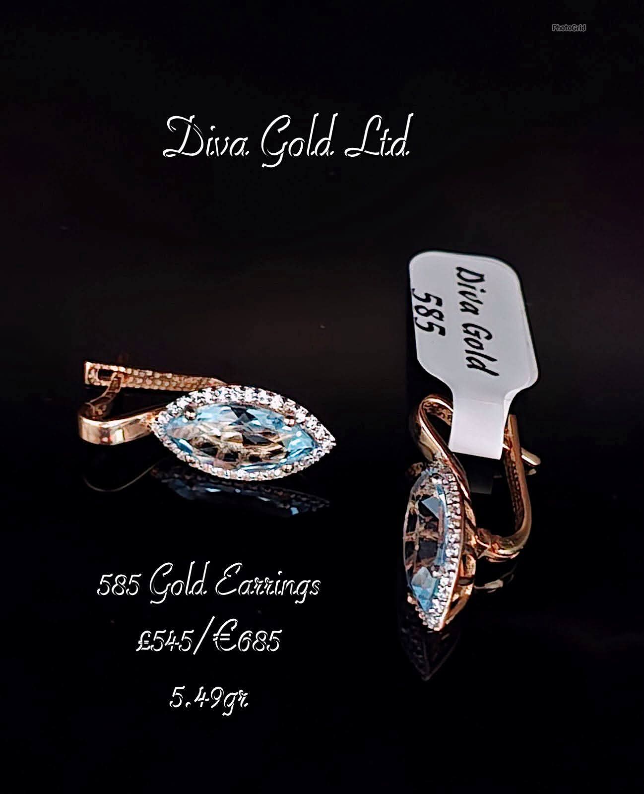 Gold 585 earrings
