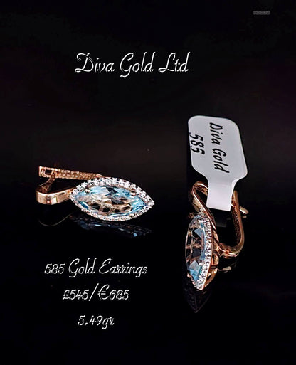 Gold 585 earrings