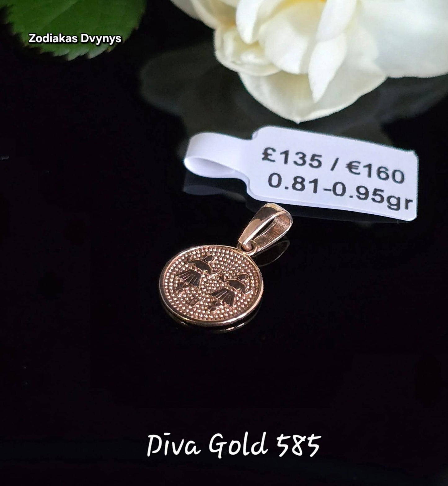 Golden zodiac gemini. 0.81-0.95gr