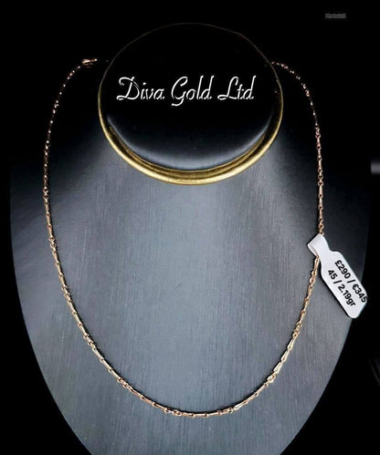 585 Gold chain 45cm. 2.19gr