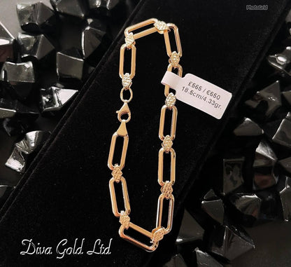 18.5cm Gold bracelet 585