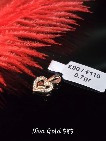 585 Gold pendant 0.70gr