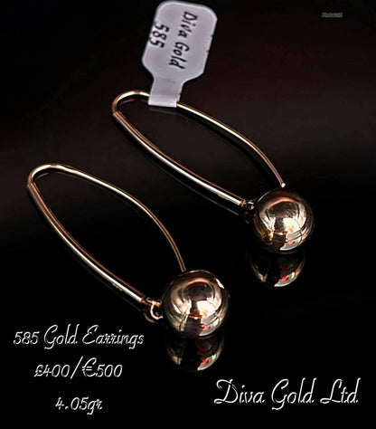 Gold 585 earrings