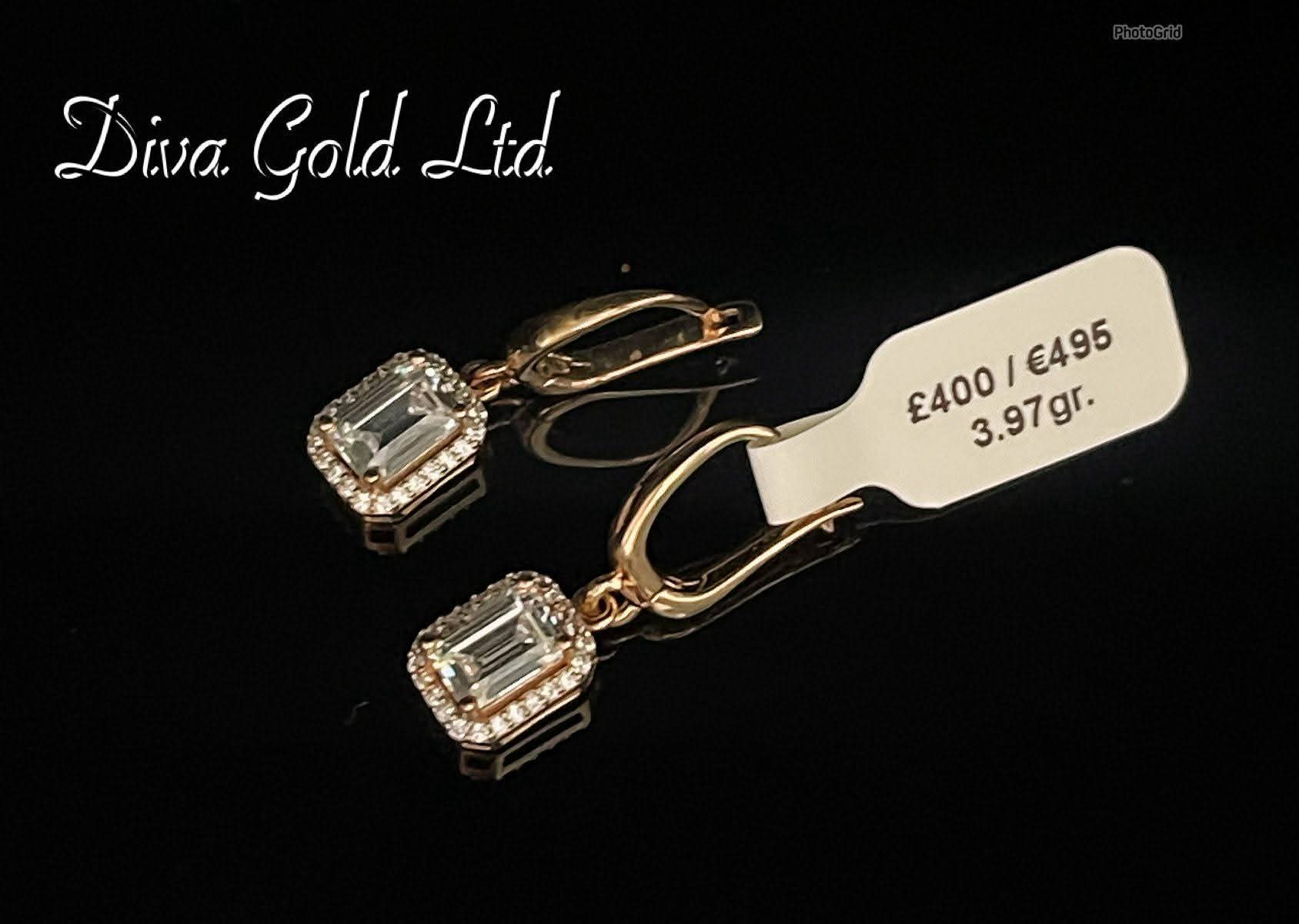 Gold 585 earrings