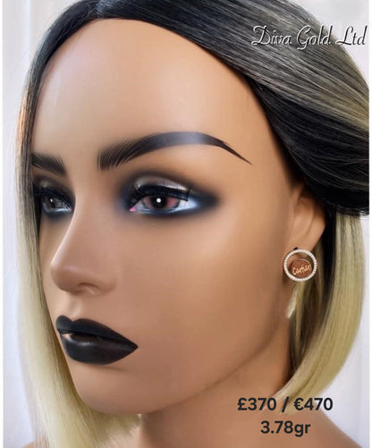 Gold 585 cartier earrings