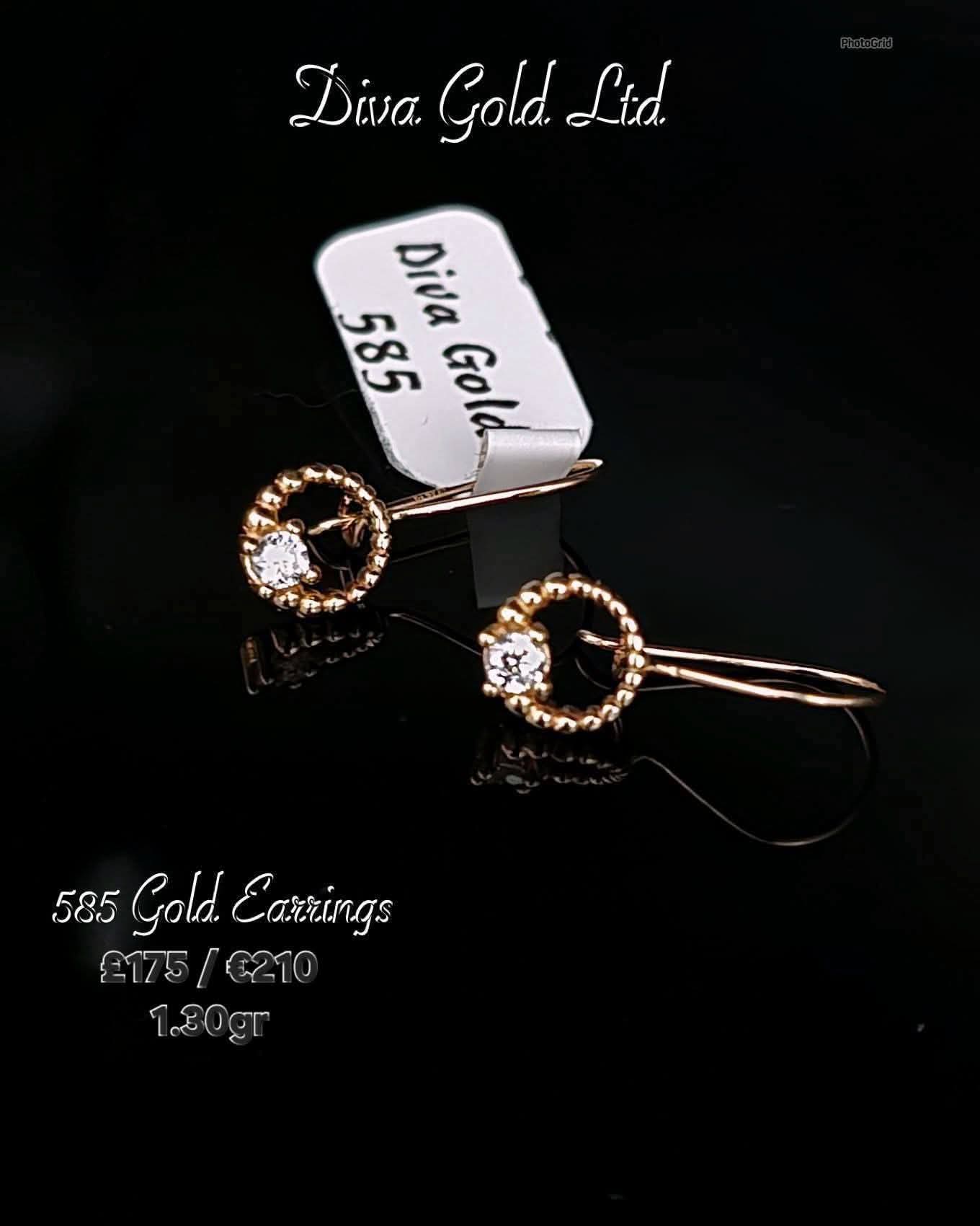 children's gold earrings 1.30gr