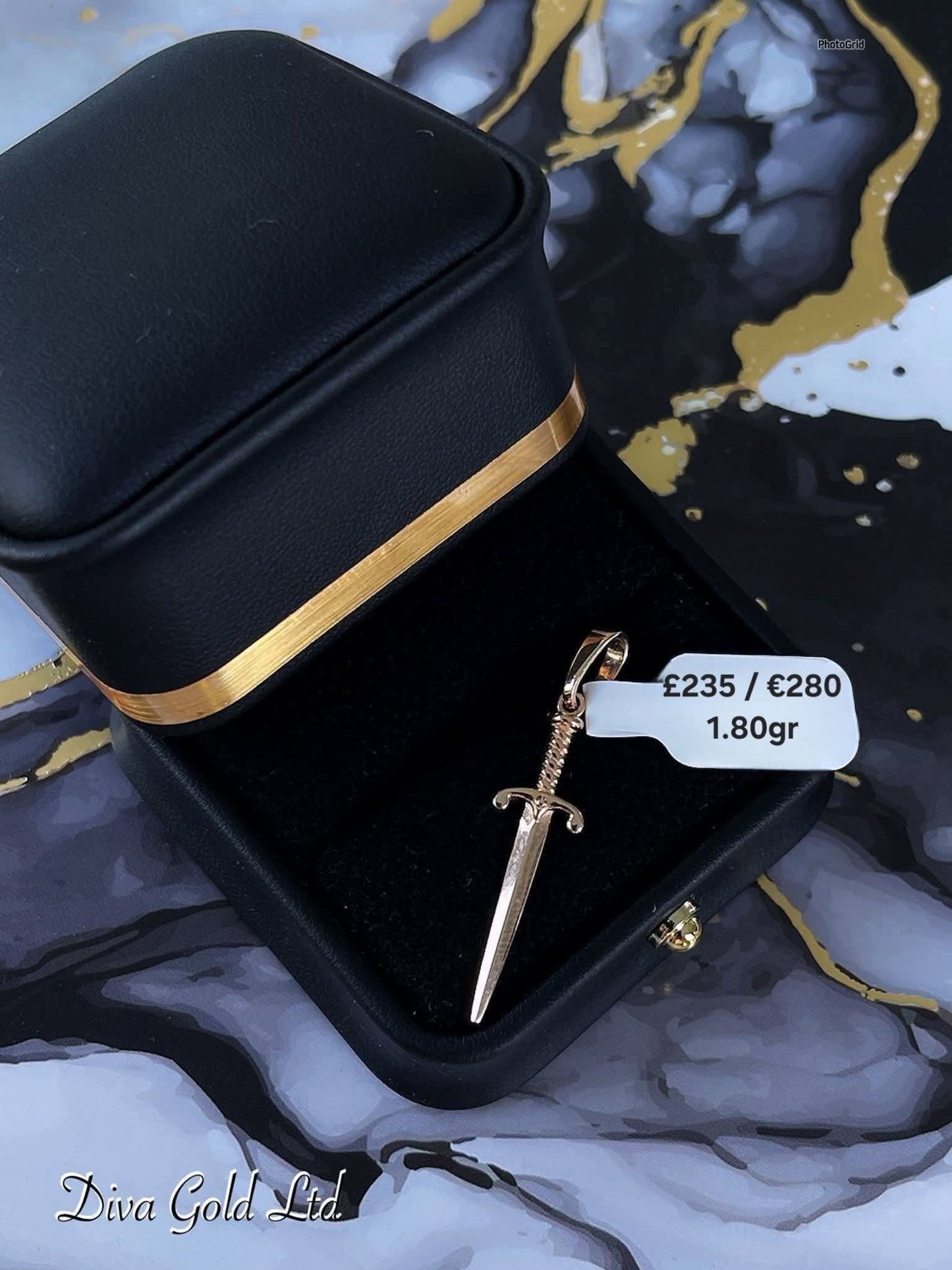 585 Gold pendant. 1.80gr