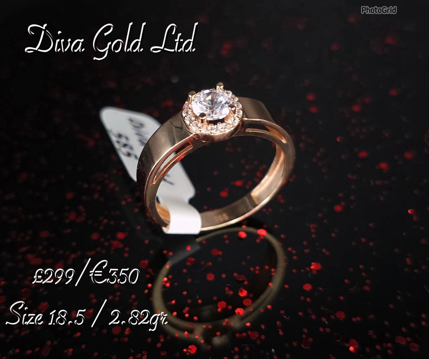 Gold 585 ring. Size 18.5