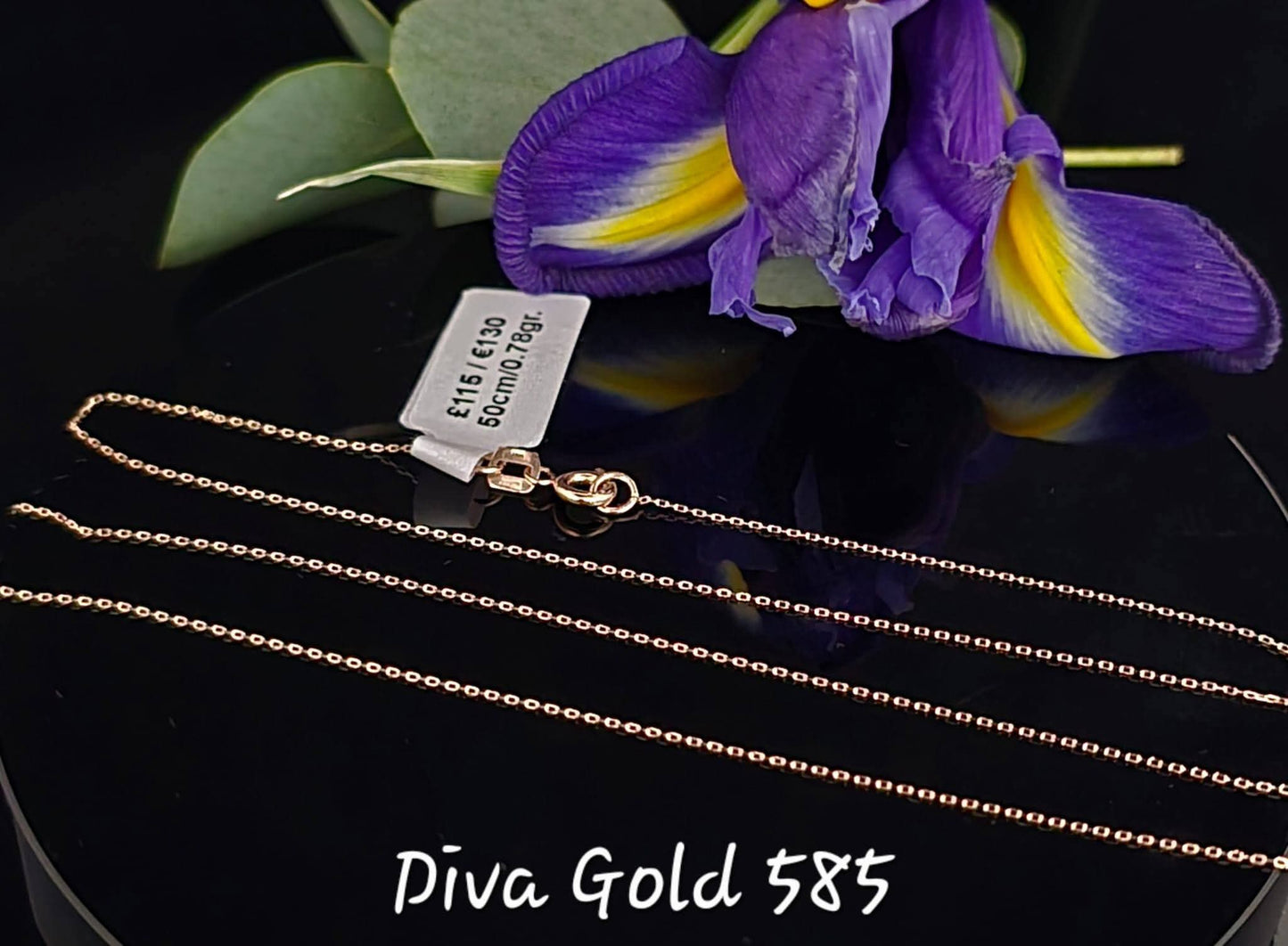 50cm Gold chain 585, 0.78gr