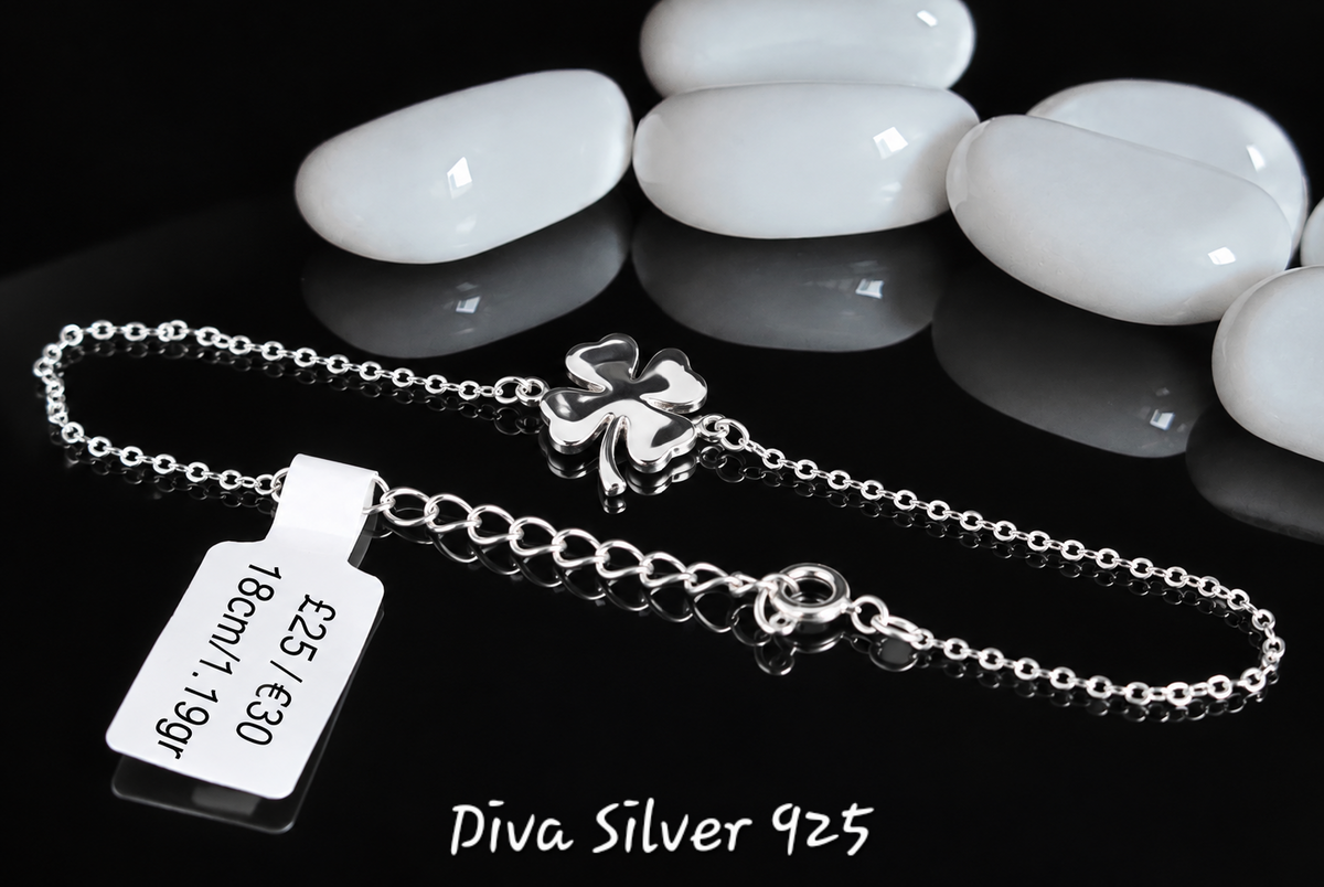 925 Sterling Clover Bracelet For Women