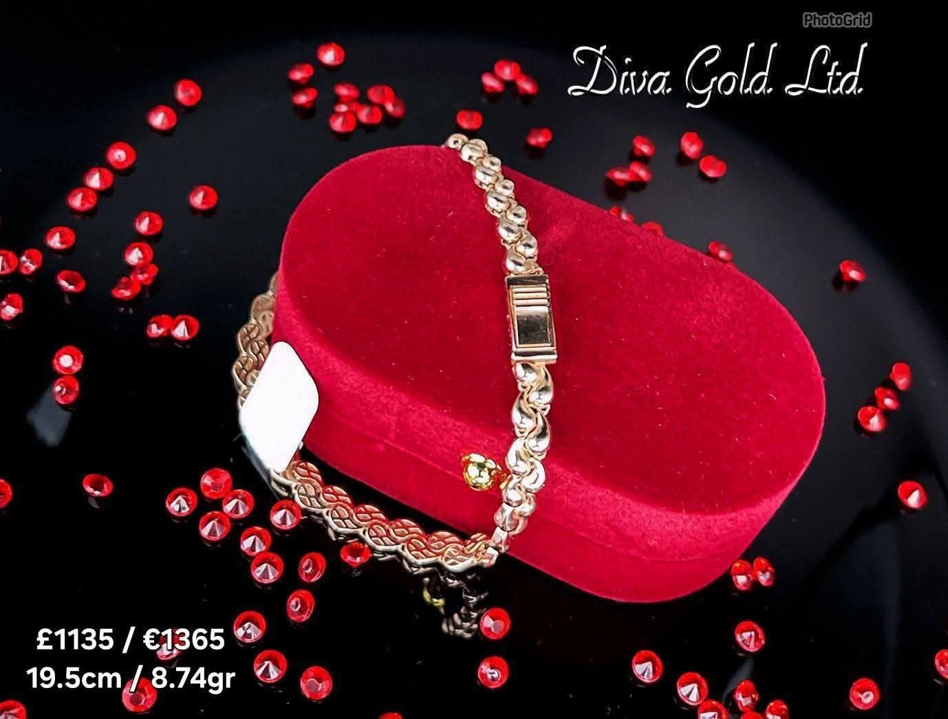 19.5cm Gold bracelet 585