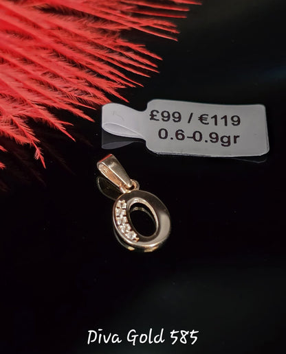 585 Gold Letter O
