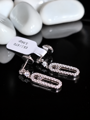 Sterling Silver Beauty Women Stud Earrings