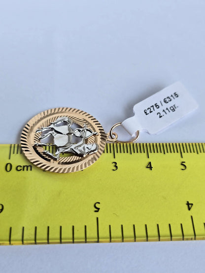 Golden zodiac sagittarius. 2.11gr