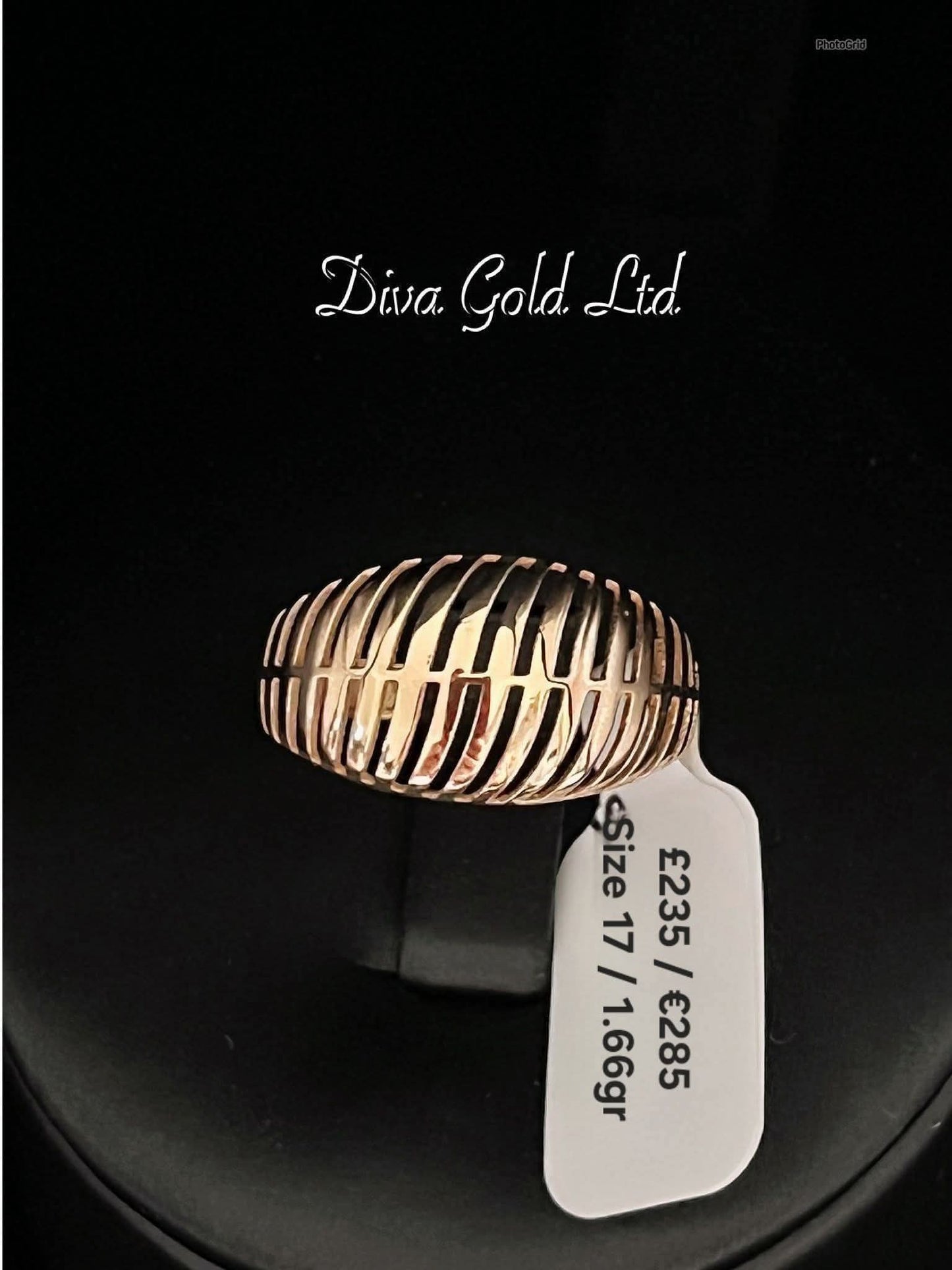 Gold women ring.Size 17