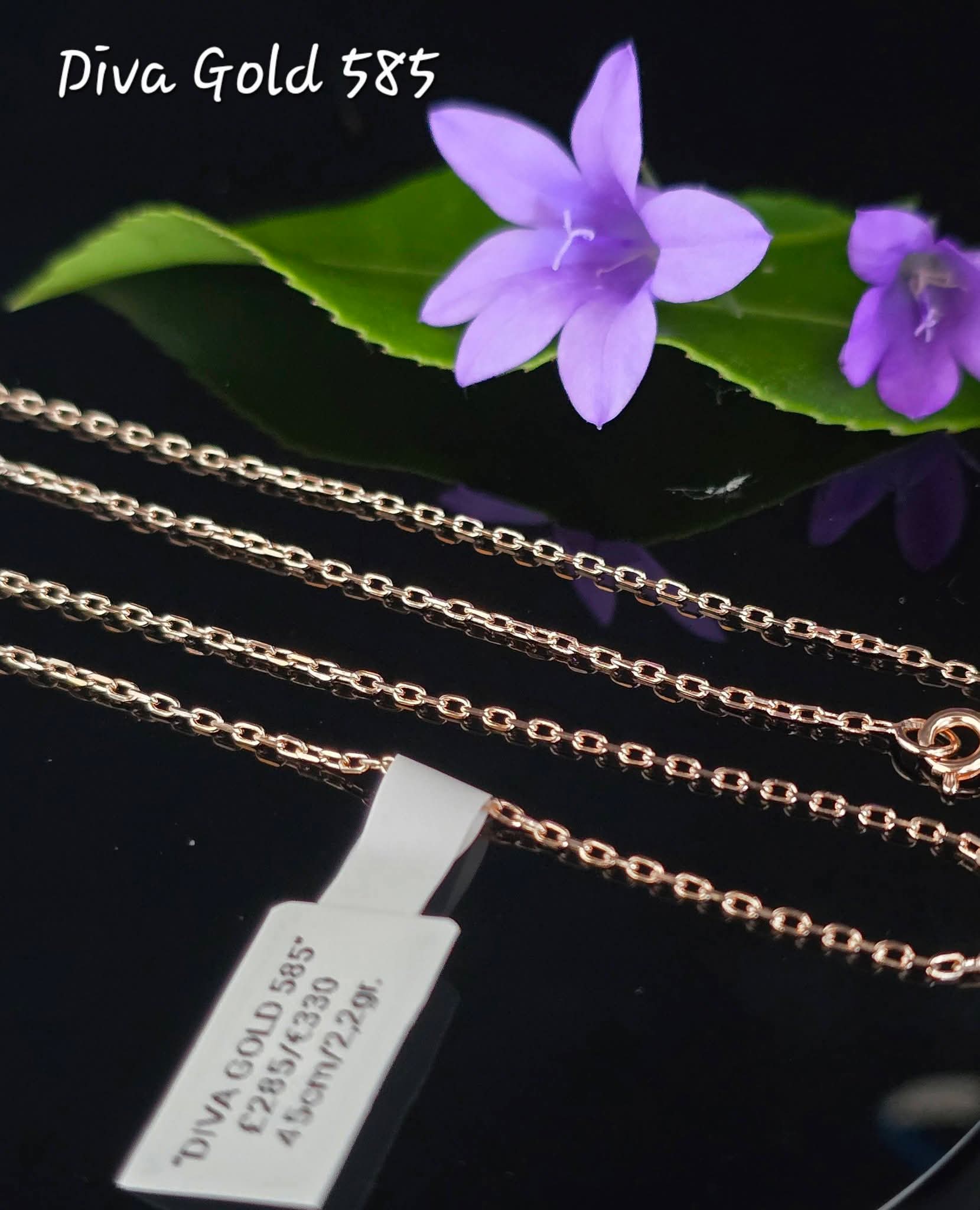 585 Gold chain 45cm. 2.2gr
