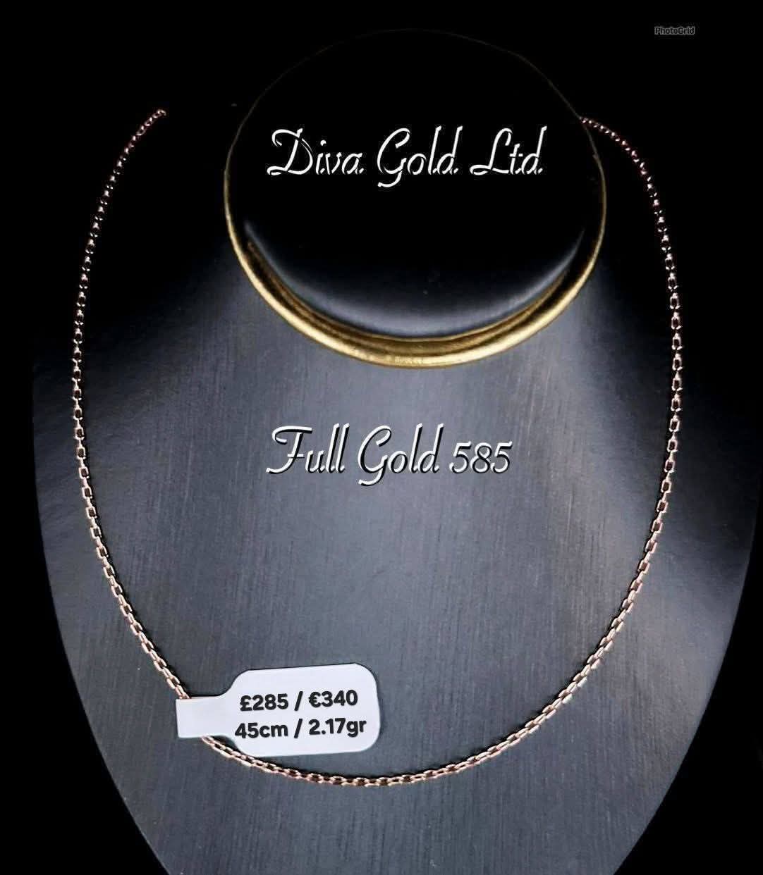 585 Gold chain 45cm. 2.17gr