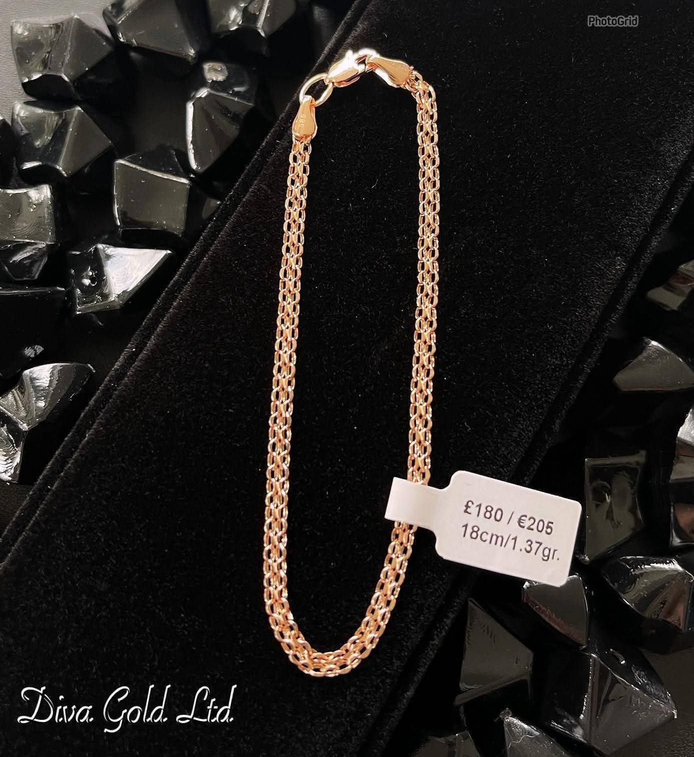 18cm Gold bracelet 585