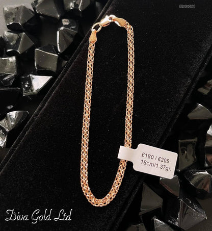 18cm Gold bracelet 585