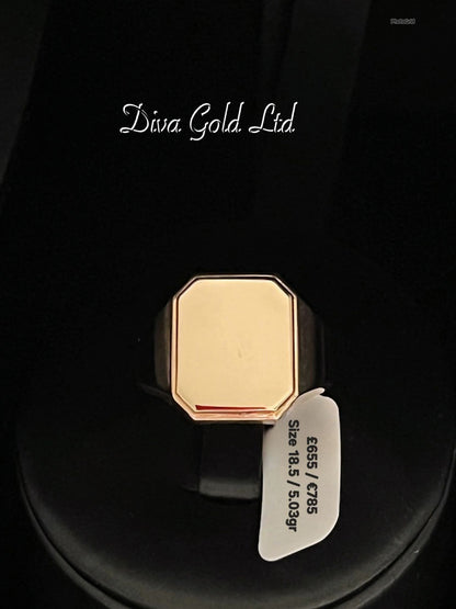 Men's gold 585 ring. Size 18.5
