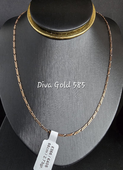 585 Gold chain 55cm. 2.73gr