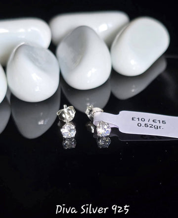 Sterling Silver Simple Stud Earrings for Kids