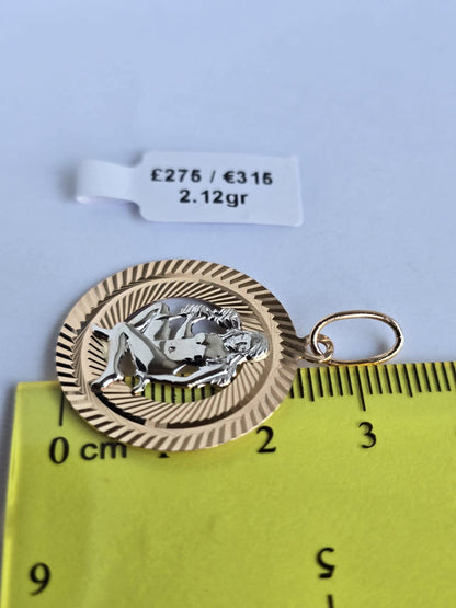 Golden zodiac virgo. 2.12gr