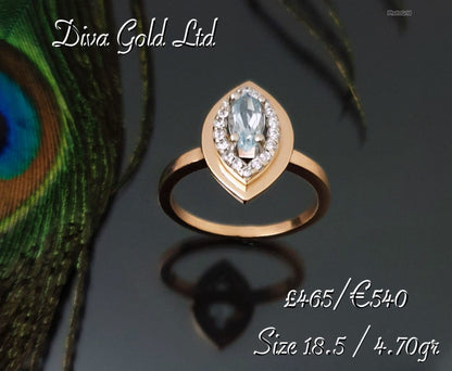 Gold ring. Size 18.5