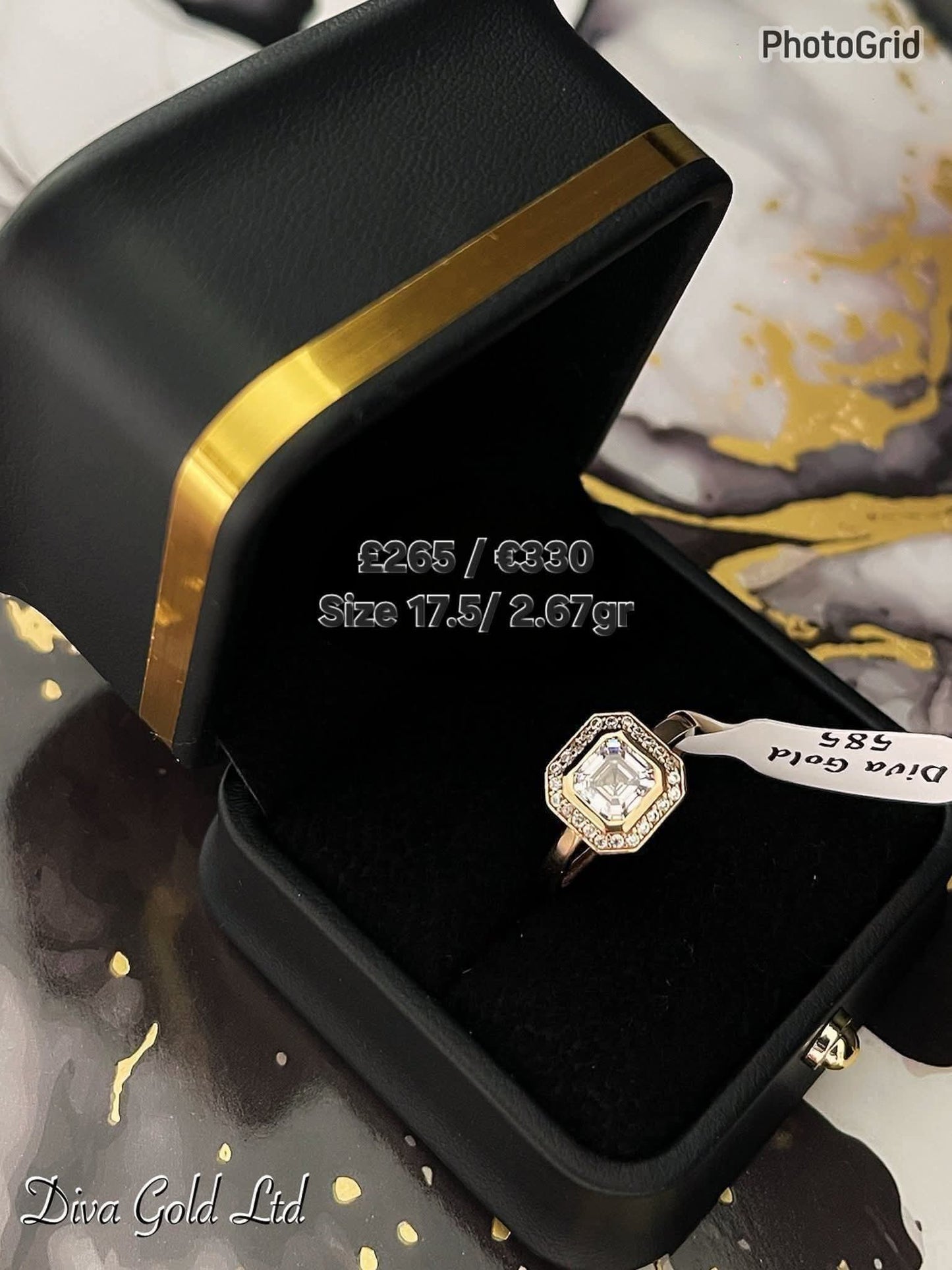 Gold ring. Size 17.5