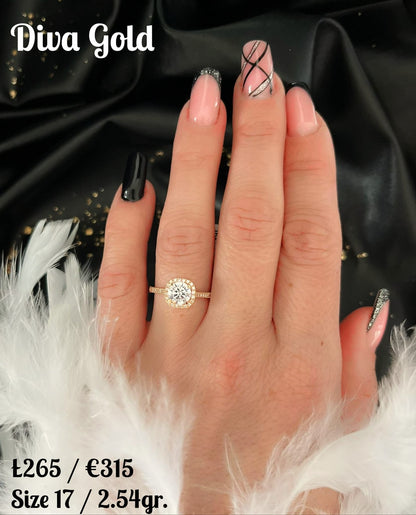 Gold 585 ring. Size 17