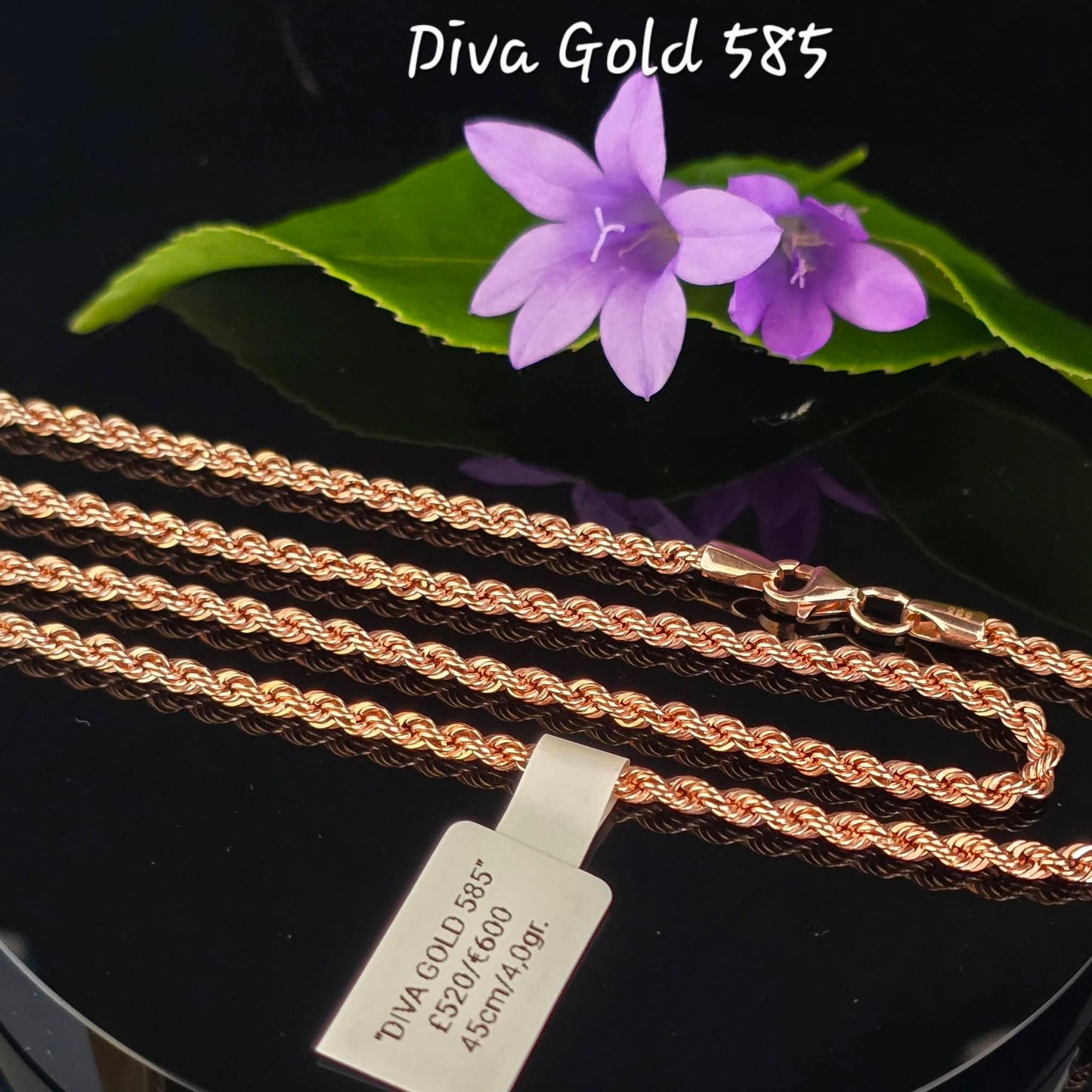 585 Gold chain 45cm. 4.0gr