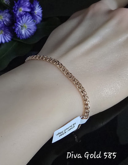 18.5cm Gold bracelet 585
