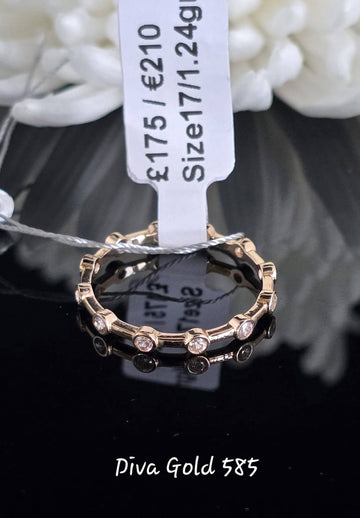Gold women ring.Size 17